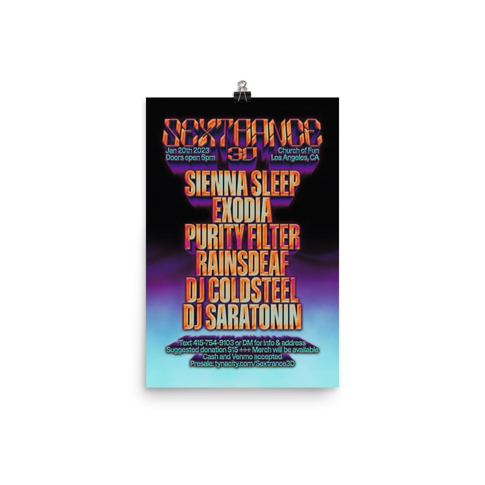 Sextrance 3D Poster